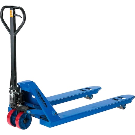 Global Industrial Low Profile Narrow Fork Pallet Jack Truck, 4500 Lb. Capacity, 21 x 42 168038